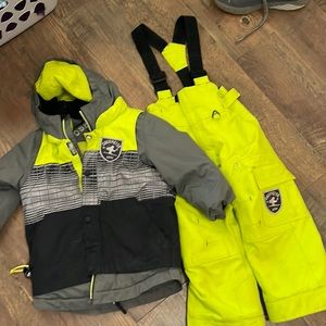 obermeyer ski set snow set kids size 4